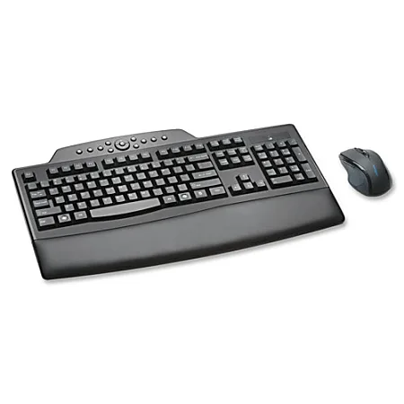 Photo 1 of Kensington Pro Fit Comfort Wireless Keyboard & Mouse, Contoured/Curved Full Size Keyboard, Right-Handed Optical Mouse, KMW72403
