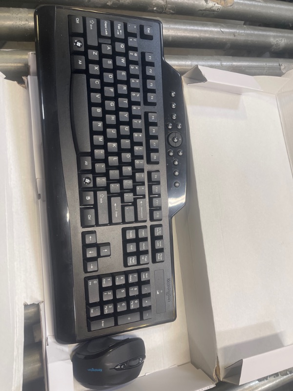 Photo 2 of Kensington Pro Fit Comfort Wireless Keyboard & Mouse, Contoured/Curved Full Size Keyboard, Right-Handed Optical Mouse, KMW72403
