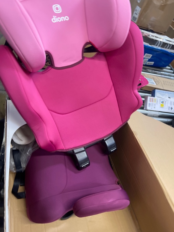 Photo 2 of Diono Cambria 2 XL, Dual Latch Connectors, 2-in-1 Belt Positioning Booster Seat, High-Back to Backless Booster with Space and Room to Grow, 8 Years 1 Booster Seat, Pink 2020 Pink