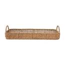 Photo 1 of 32"L x 13"W x 4"H Decorative Hand-Woven Basket, * WARPED/BENT OUT OF ORIGINAL SHAPE * 