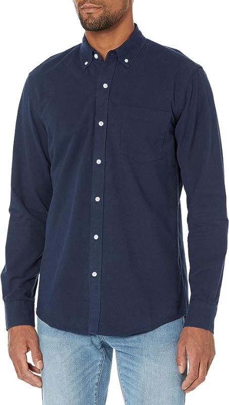 Photo 1 of Amazon Essentials Men's Slim-Fit Long-Sleeve Pocket Oxford Shirt
