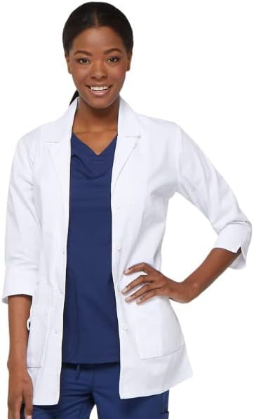 Photo 1 of Dickies EDS Professional Women Scrubs Lab Coats 30" 82402
SIZE XLARGE 