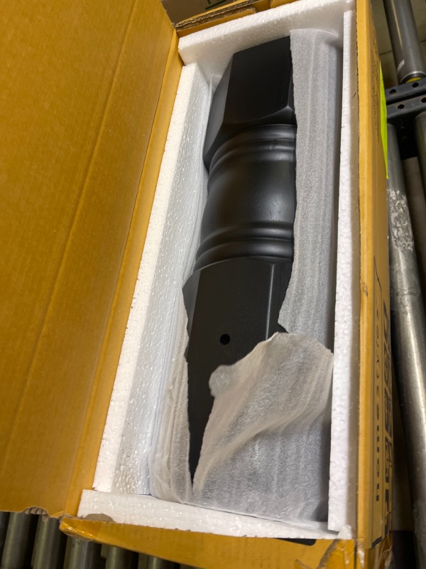 Photo 1 of 42 in. Round Black Dining Table BASE, * BASE ONLY (BOX 1 OF 2) 
