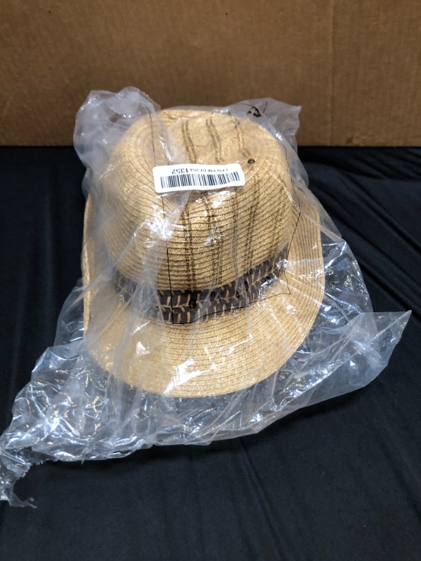Photo 1 of Comhats      size   med   Summer Straw Sun Hats Fedoras Panama Trilby Dress Derby Packable Mens