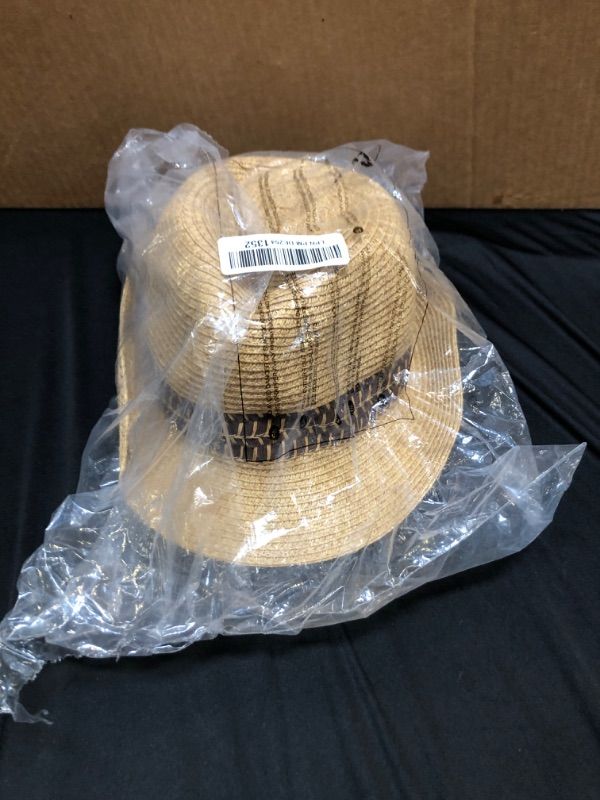 Photo 2 of Comhats      size   med   Summer Straw Sun Hats Fedoras Panama Trilby Dress Derby Packable Mens