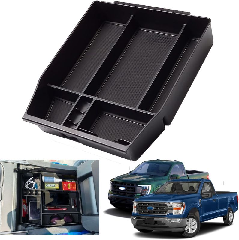 Photo 1 of 
XXCIWP 2022 F150 Console Tray Center Console Organizer Tray for 2015-2021 2022 2023 Ford F150 Raptor Center Armrest Glove Storage Box for Ford F150 2022...