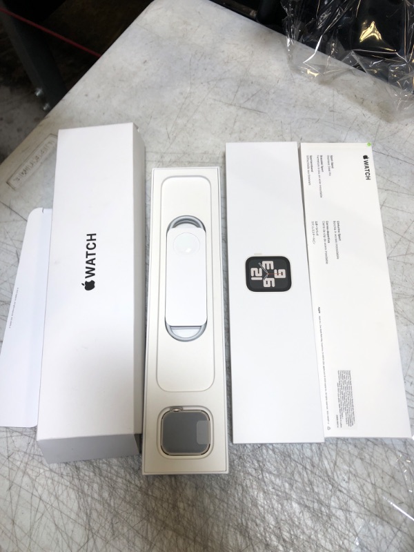 Photo 1 of Apple Watch SE (2nd Gen) [GPS 40mm] Smart Watch w/Starlight Aluminum Case & Starlight Sport Band - M/L. Fitness & Sleep Tracker, Crash Detection, Heart Rate Monitor, Retina Display, Water Resistant
