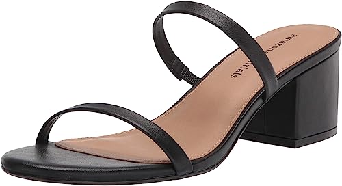 Photo 1 of Amazon Essentials Women's Thin Two Strap Heeled Slide  sie 8.5 