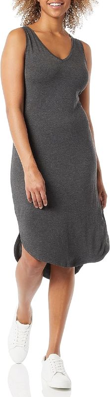 Photo 1 of Amazon Essentials Women's Jersey Standard-Fit Sleeveless V-Neck Midi Dress (Previously Daily Ritual)  size small 