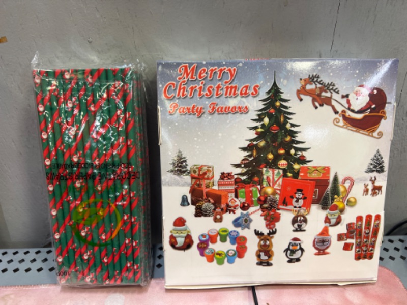 Photo 1 of 2 packs of christmas items 