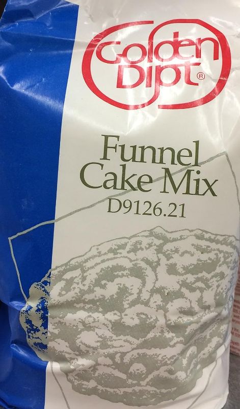 Photo 1 of  5 Pounds Golden Dipt Funnel Cake Mix, Just Add Water, Restaurant Quality (10 Pounds Total) ( PACK OF 2 )
