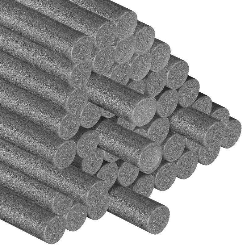 Photo 1 of 100 Pcs Backer Rod Foam Gap Filler Foam Caulk Saver 300FT Pre Caulking Filler Rope Concrete Filler Rope for DIY Crafts Arts Supplies Gaps Joints Crack Industrial Sealants, Gray (1 x 36 Inch)
