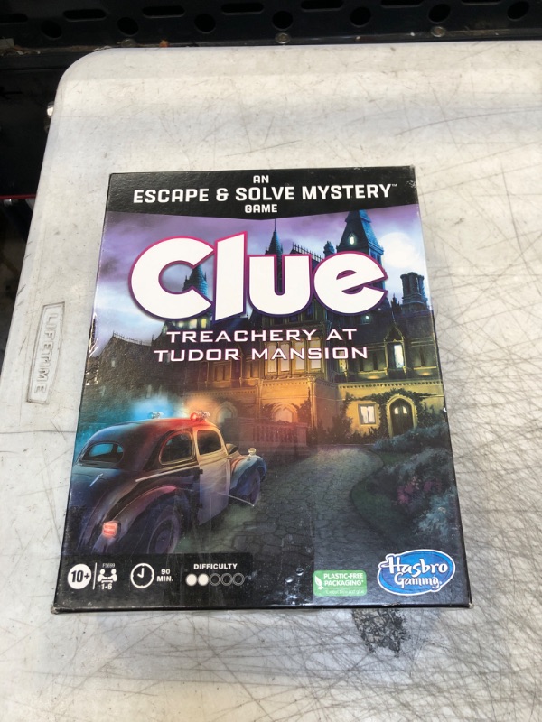 Photo 2 of Clue Board Game Treachery at Tudor Mansion, Clue Escape Room Game, Murder Mystery Games, Cooperative Family Board Game, Ages 10 and up, 1-6 Players