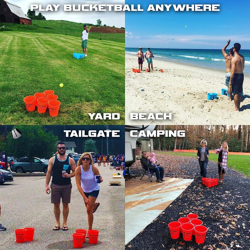 Photo 1 of BucketBall The Original Giant Pong Game | Great for Camping, Beach, Yard, Lawn, Outdoor, Family, Adult, Tailgate, Events and More