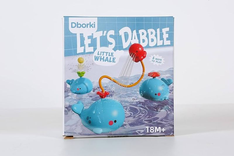 Photo 1 of Dolphin Bath Toy Bath Tub Toy Induction Water Spray Toy Bath Fun

