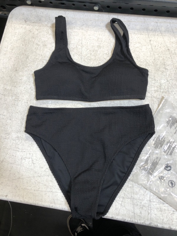 Photo 1 of Black Two Piece Bikini Set Small 