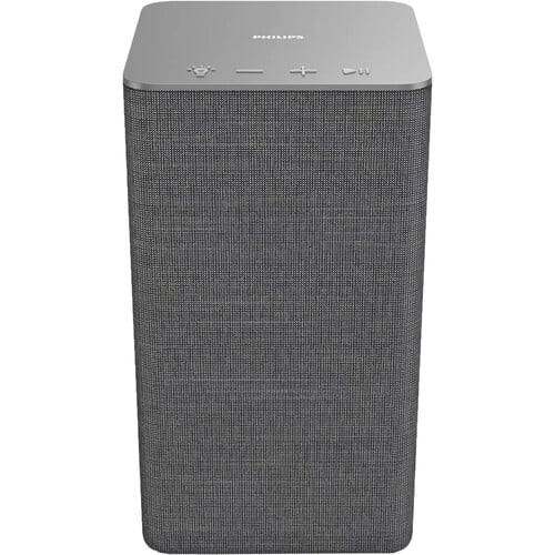 Photo 1 of Philips W6205 Portable Bluetooth Speaker with LED Lightning, Gray, Small Size, TAW6205

