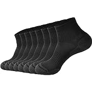 Photo 1 of ECOEY Daily Basic Moisture Wicking Comfort Cushioned Sole Athletic Running Work Socks for Men 8 Pairs (Medium, Black, 9-11)ECOEY Daily Basic Moisture Wicking Comfort Cushioned Sole Athletic Running Work Socks for Men 8 Pairs (Medium, Black, 9-11)