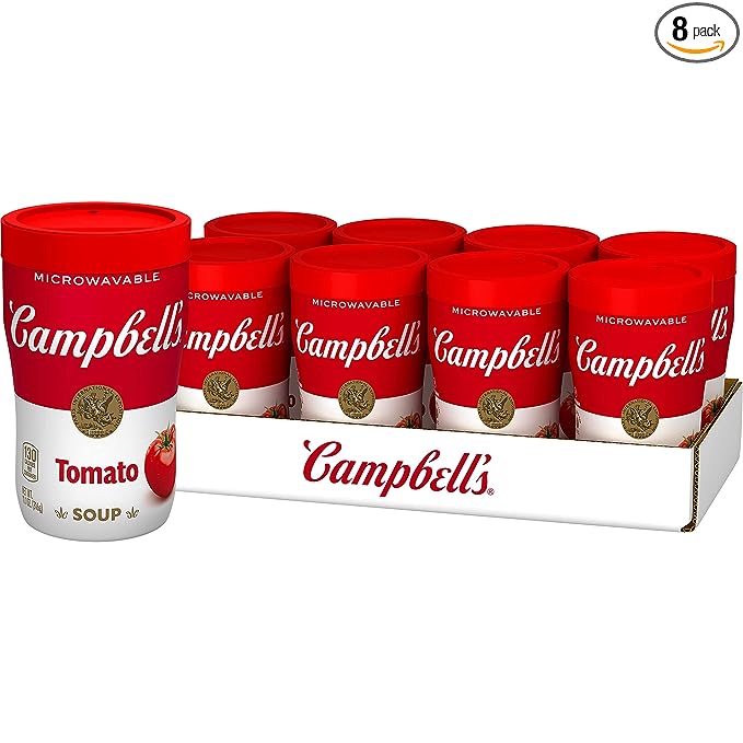 Photo 1 of 8pack Campbell's Soup on the Go Creamy Tomato Soup, 11.1 oz. Cup(Case of 8) ---exp date 08-2023