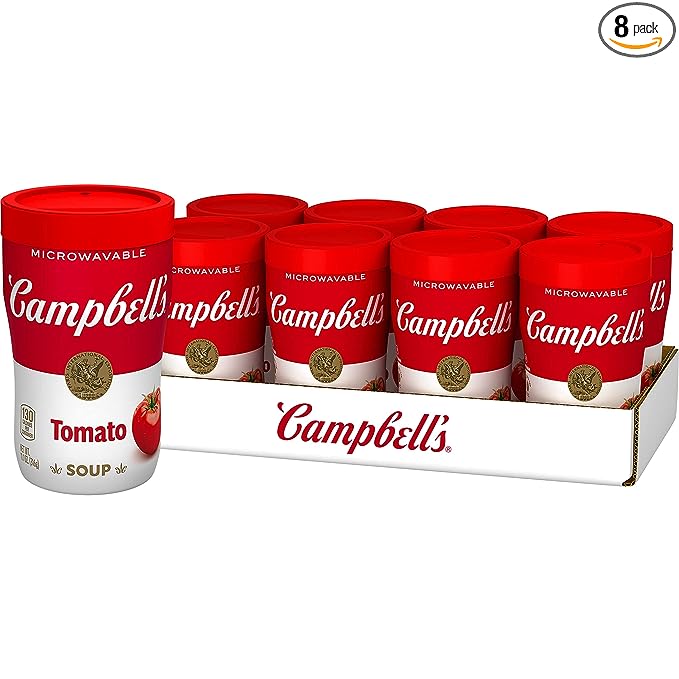 Photo 1 of 8pack Campbell's Soup on the Go Creamy Tomato Soup, 11.1 oz. Cup(Case of 8) ---exp date 08-10-2023