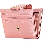 Photo 1 of Badiya Small Wallets for Women Bifold Multi Card Case Wallet Slim Credit Card Holder with Zipper Coin Purse