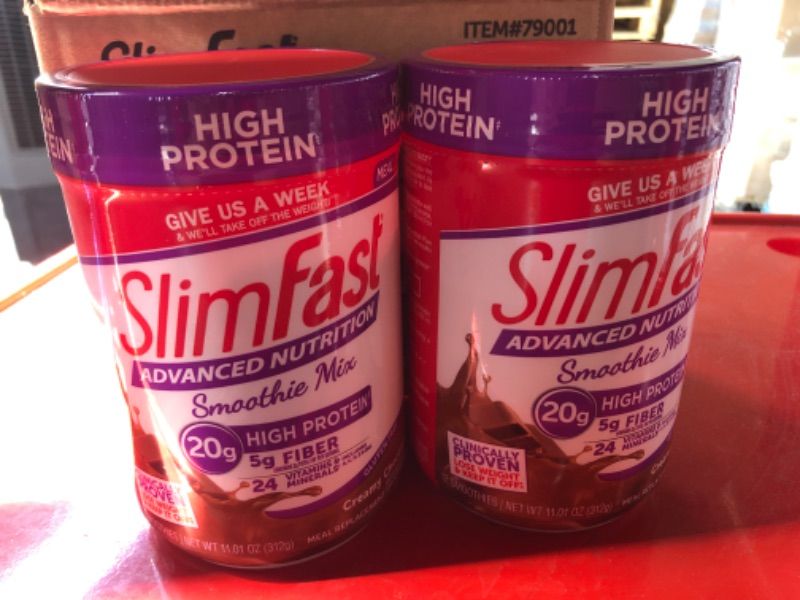 Photo 2 of 2pcs exp date 08/08/2023----Slimfast Advanced Milk Chocolate Smoothie, 11.01 Ounce - 2 per case.