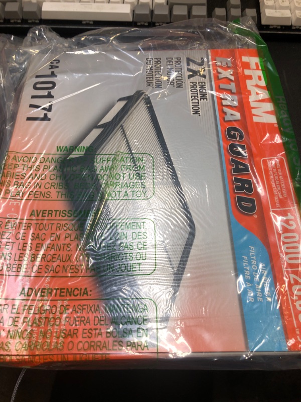 Photo 2 of FRAM Extra Guard CA10171 Replacement Engine Air Filter for Select Toyota Venza and Camry Models, Provides Up to 12 Months or 12,000 Miles Filter Protection