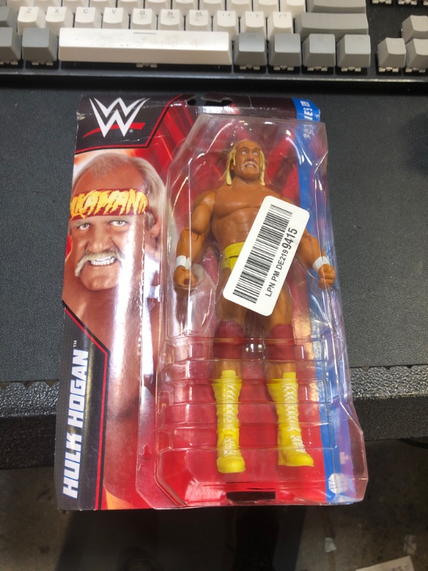 Photo 2 of Mattel WWE Hulk Hogan Basic Action Figure, 10 Points of Articulation & Life-Like Detail, 6-Inch Collectible