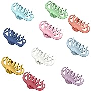 Photo 1 of 10Pcs Hair Claws Women Girls Large Hair Clips Matte Plastic Hair Accessories For Thin Thick Hair