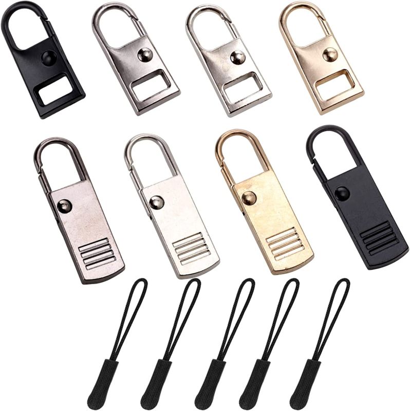 Photo 1 of 13PCS Zipper Pull Zipper Extender with Portable Storage Box 4 Colors(Black,Silve