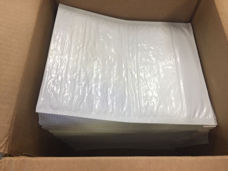 Photo 1 of Amazon Basics Poly Bubble Mailer, 8.5" x 12" (Internal Size - 8.25" x 11"), White, 50-Pack & Poly Bubble Mailer, 6" x 10" (Internal Size - 5.75" x 9"), White, 50-Pack
