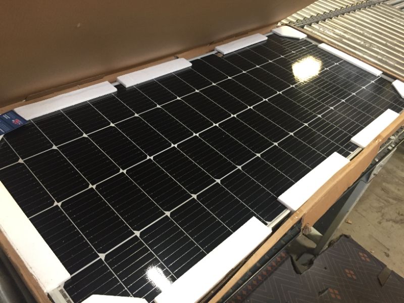 Photo 1 of 200-Watt 12-Volt Monocrystalline Solar Panel for Off Grid Large System Residential Commercial House Cabin Sheds Rooftop