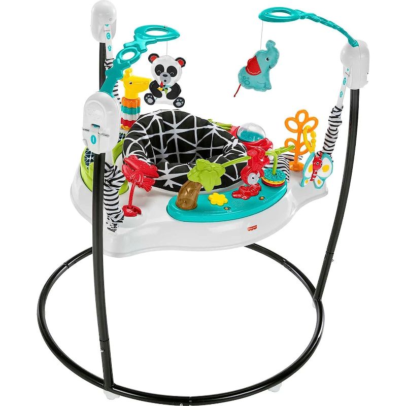 Photo 1 of Fisher-Price Baby Bouncer Animal Wonders Jumperoo Activity Center With Music Lights Sounds And Developmental Toys
