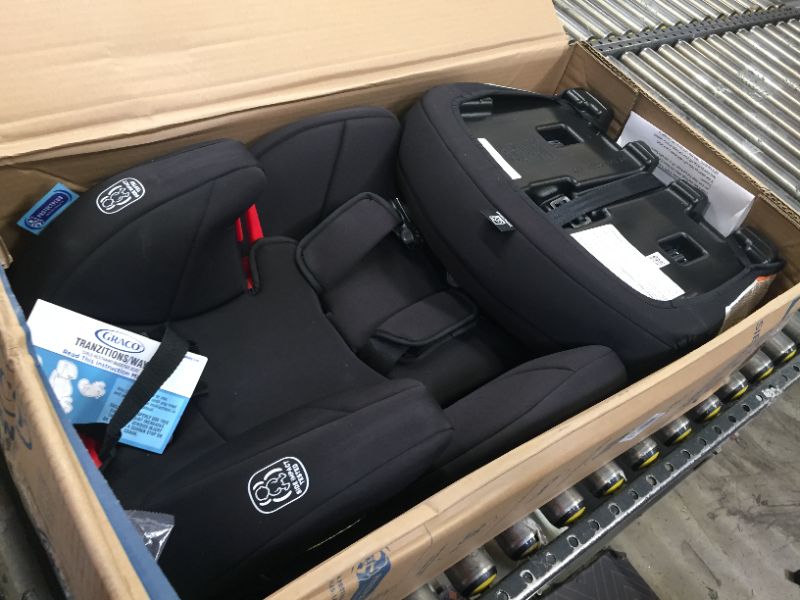 Photo 2 of Graco Tranzitions 3 in 1 Harness Booster Seat, Proof Tranzitions Black