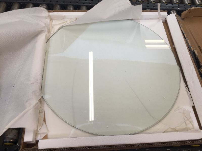 Photo 2 of 24" Inch Round Glass Table Top - Tempered - 1/4" Inch Thick- Flat Polished 24 inch 1/4" thick - Flat polished