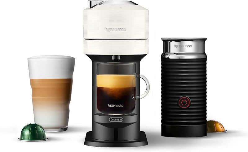 Photo 1 of Nespresso Vertuo Next Coffee and Espresso Machine by De'Longhi with Milk Frother, 14 Ounces, White
