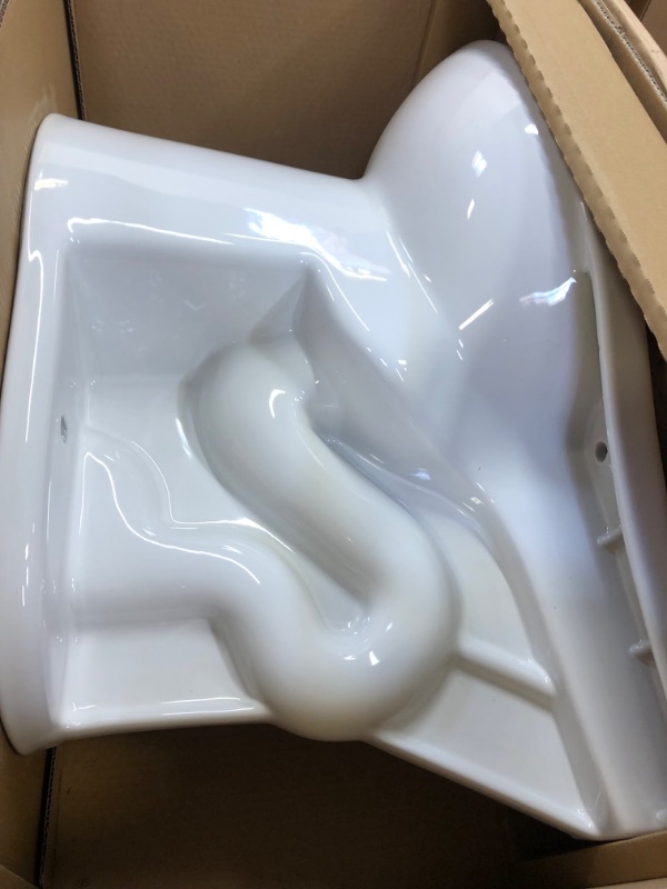 Photo 2 of 2-piece 1.1 GPF/1.6 GPF High Efficiency Dual Flush Complete Elongated Toilet in White, Seat Included