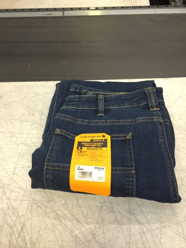 Photo 4 of Carhartt Woman's 10 Rainwash Cotton/Polyester/Spandex Straight Fit Double Front Jean
SIZE 10
