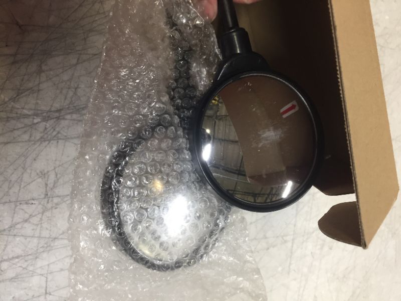 Photo 1 of Bike Handlebar Mirror 2 Pack - Rotatable And Adjustable Wide Angle Rear View Shockproof Convex Mirror Universal For Bike Bicycle
