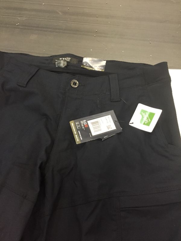 Photo 3 of 5.11 Tactical Men's Apex Cargo Work Pants, Flex-Tac Stretch Fabric, Gusseted, Teflon Finish, Style 74434 36W x 32L Dark Navy