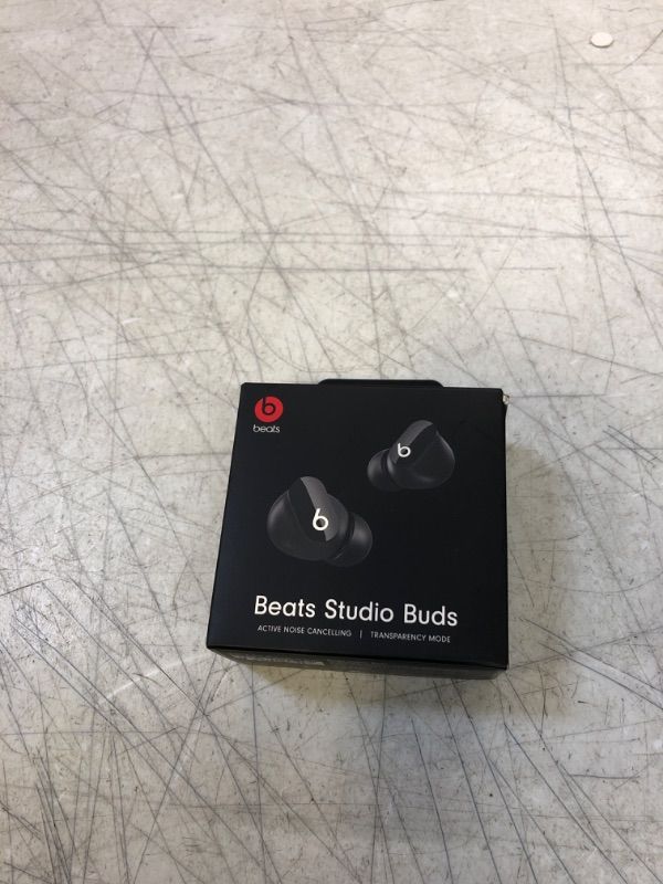 Photo 2 of Beats Studio Buds True Wireless Noise Cancelling Bluetooth Earbuds - Black (FACTORY SEALED)
