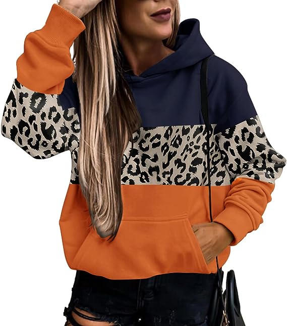 Photo 1 of Asvivid Womens Casual Hoodies Long Sleeve Lightweight Pullover Tops Loose Sweatshirt with Pocket. XL
