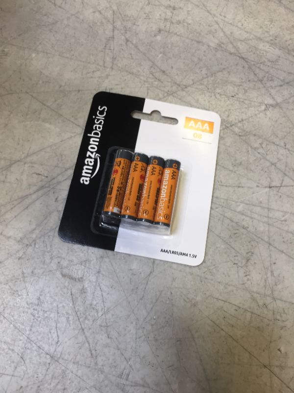 Photo 2 of Amazon Basics 8-Pack AAA Alkaline High-Performance Batteries, 1.5 Volt, 10-Year Shelf Life
