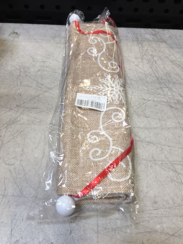 Photo 1 of S-DEAL Burlap Christmas Advent Calendar 2022 Countdown to Christmas Cloth Wall Hanging with 24 Pockets for Xmas Holiday Decorations Linen
