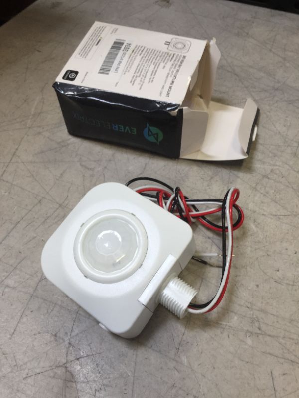 Photo 2 of EverElectrix Ceiling Occupancy Motion Sensor, Passive Infrared Technology, High Bay Fixture Mount 360 Degree, Hard-Wired, 120-277 VAC, Commercial/Industrial Grade, 1 Pack