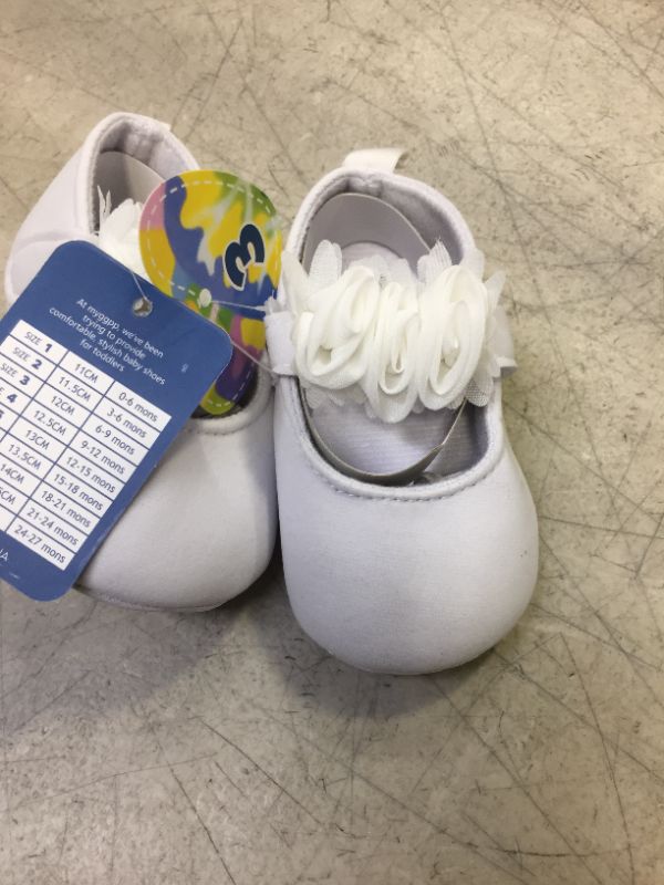 Photo 1 of ENERCAKE Baby Girl Shoes Soft Sole Floral Newborn Infant Mary Jane Flats Baptism Dresses Shoes