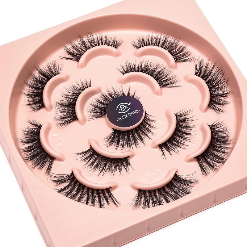 Photo 1 of False Eye Lashes Wispy 4D Effect Lashes Cat Eye Fake Eyelashes 2 Styles Mixed Multipack
