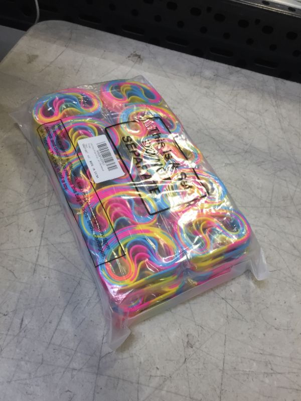 Photo 1 of 240 Pcs Pride Wristbands Bulk Silicone Rainbow Wristbands Pride Bracelet Gifts Pride Accessories Party Decorations Supplies for Gay and Lesbian (Pansexual Pride)
