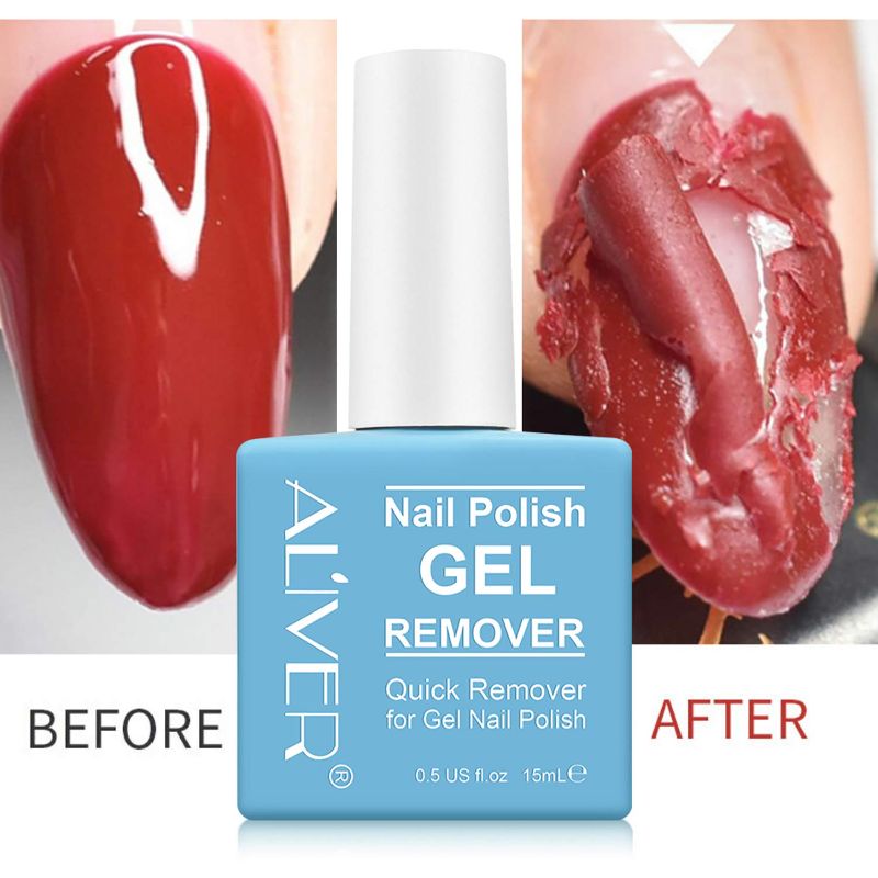 Photo 1 of 2 Pack Gel Nail Polish Remover, Gel Polish Remover for Nails, Easily Magic Soak-Off Gel Polish in 2-5 Minutes