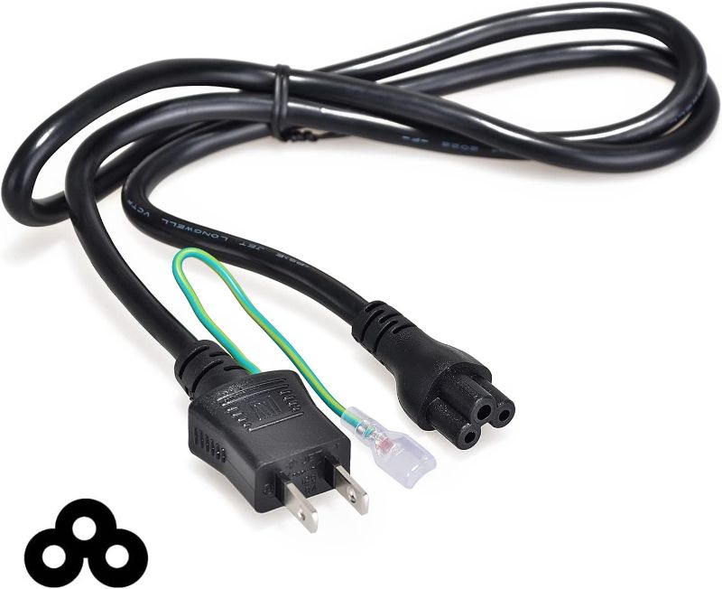 Photo 1 of 3 Prong AC Power Cord Cable for Lenovo Docking 40AY 40AS
